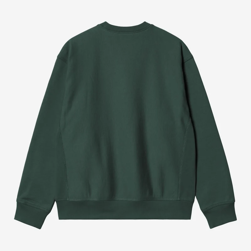 Carhartt WIP Herren American Script Sweatshirt | Grün