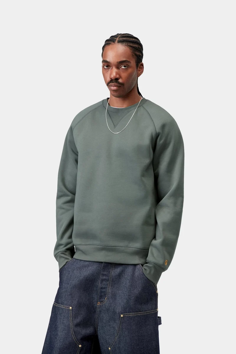 Carhartt WIP Chase Herren-Sweatshirt | Samtgrün