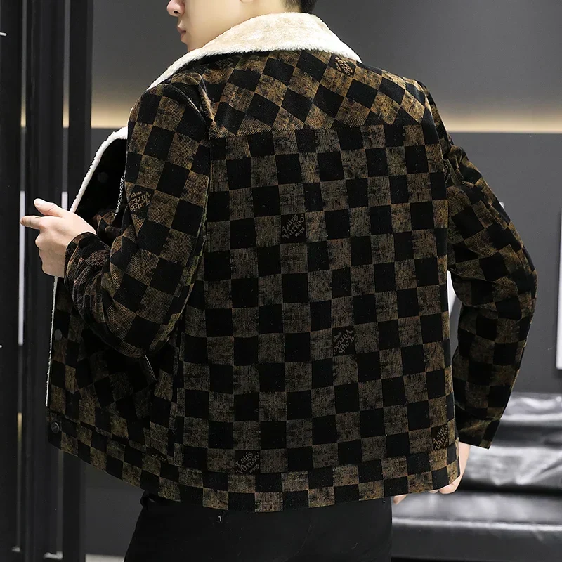 Karierte Cordjacke - William