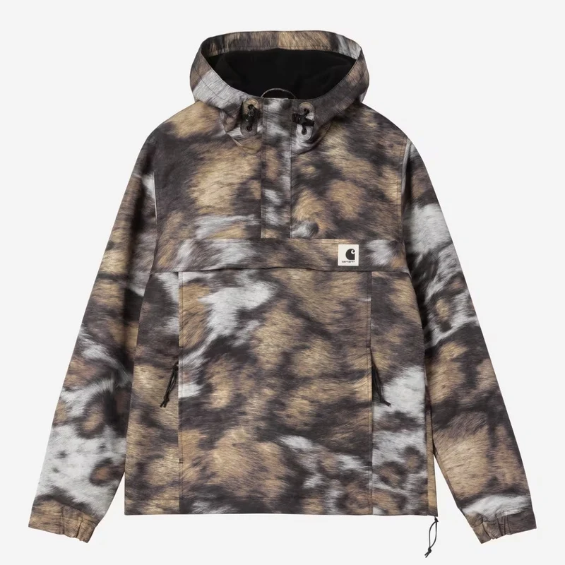Carhartt WIP Damen-Pulloverjacke Nimbus | Wildhund-Print