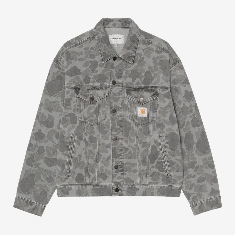 Carhartt WIP Duck Helston Herrenjacke | Schwarz, schwer gebleicht