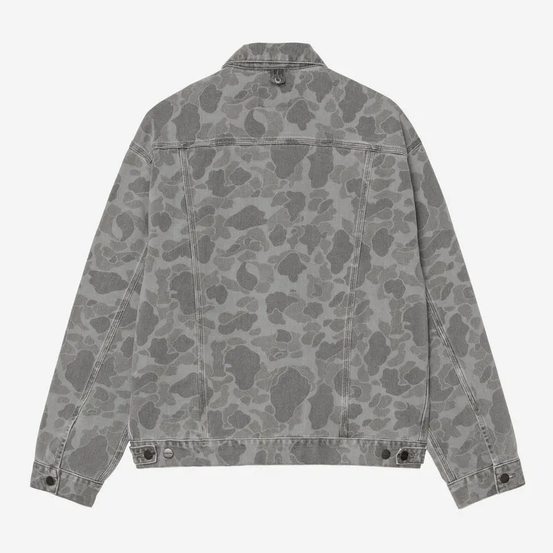 Carhartt WIP Duck Helston Herrenjacke | Schwarz, schwer gebleicht
