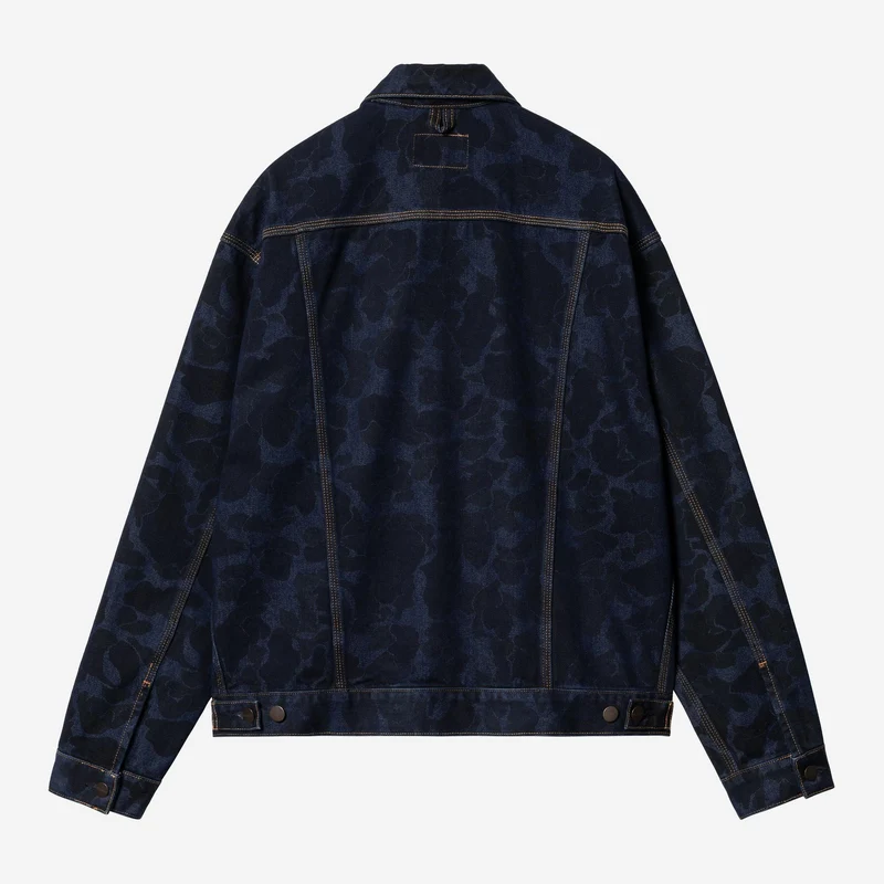 Carhartt WIP Herren-Jacke „Helston“ aus Duck-Stoff | Blau Stone Washed