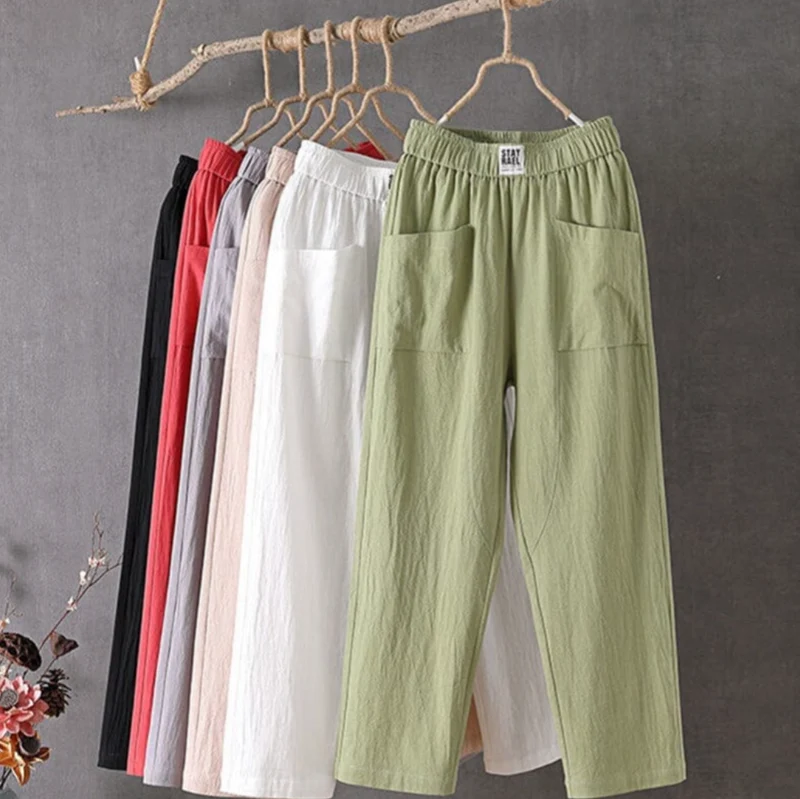 MARIKA - Leinenhose mit elastischer Taille