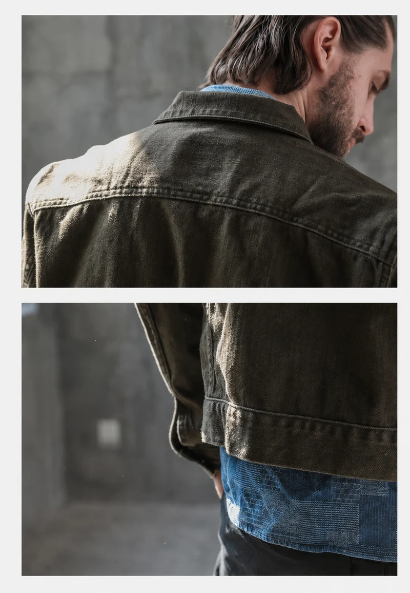 Herren-Worker-Jacke im Washed-Look mit Vordertaschen – Arvid