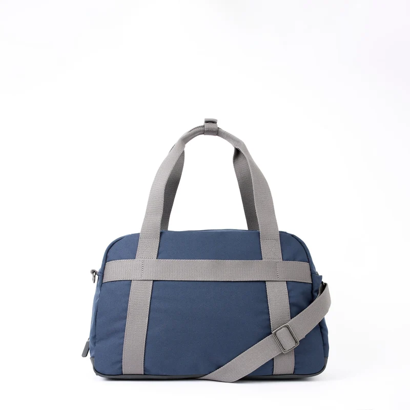 ROKA Gatwick Kleine Tasche aus recyceltem Canvas | Dunkelblau