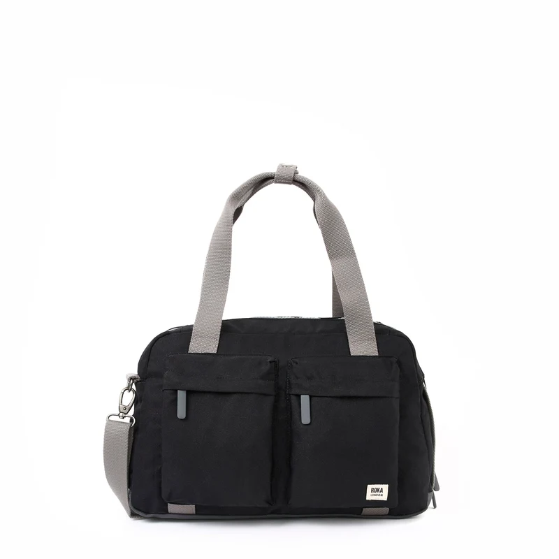 ROKA Gatwick Kleine Tasche aus recyceltem Canvas | Ash