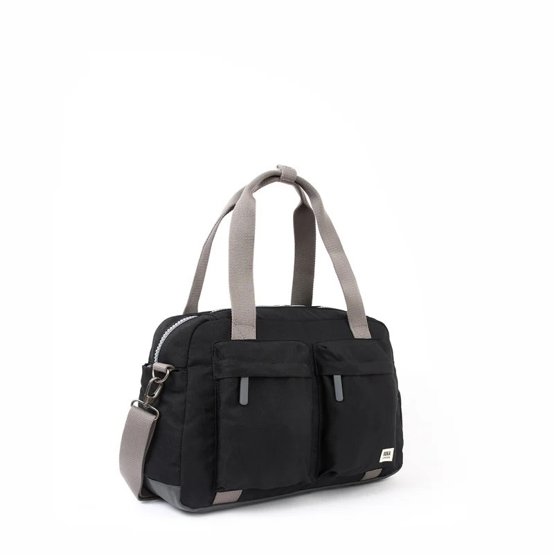 ROKA Gatwick Kleine Tasche aus recyceltem Canvas | Ash
