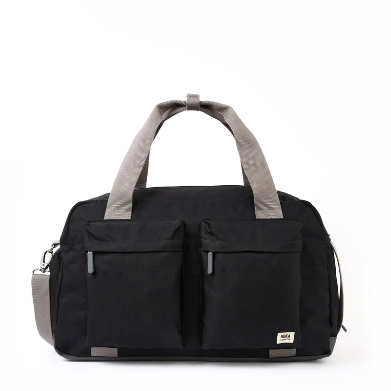 ROKA Große Gatwick-Tasche aus recyceltem Canvas | Ash