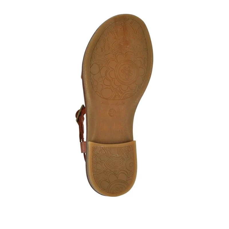 All-Leather Buckled Sandals - PERSI41001 / 327 543 - Tan