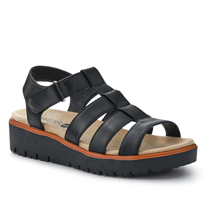Wide Fit Strappy Sandals - WBINS41090 / 327 437