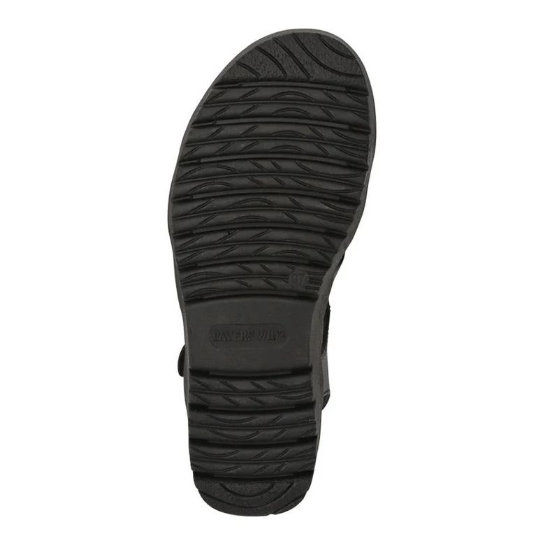 Wide Fit Strappy Sandals - WBINS41090 / 327 437 - Black