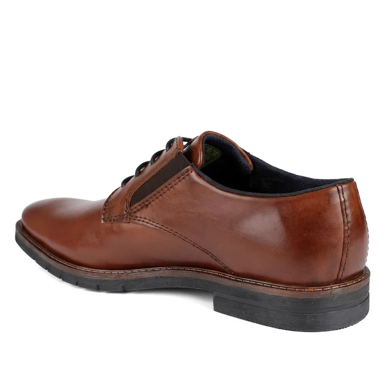 Bugatti Wide Fit Smart Lace Up Shoes - BUG44507 / 329 638 - Cognac
