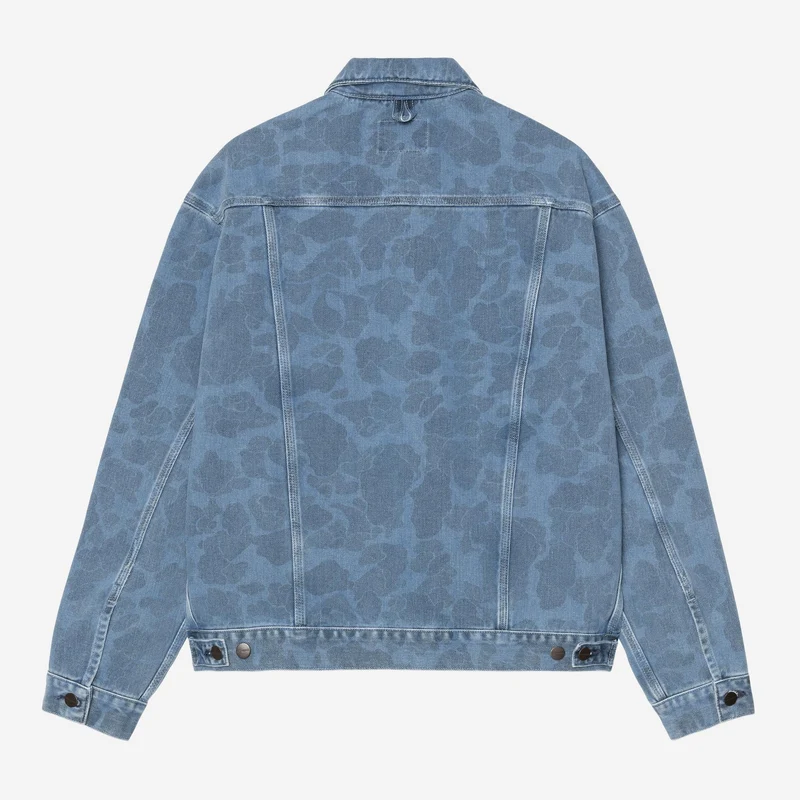 Carhartt WIP Duck Helston Herrenjacke | Blau gebleicht