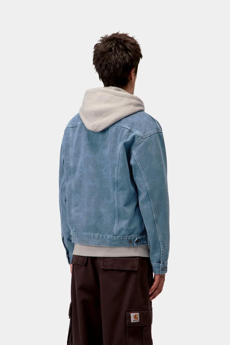 Carhartt WIP Duck Helston Herrenjacke | Blau gebleicht