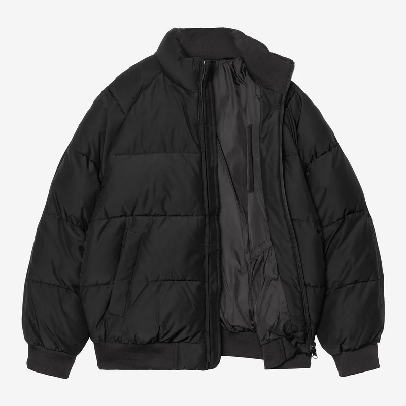 Carhartt WIP Herren-Nebraska-Jacke | Schwarz/Weiß