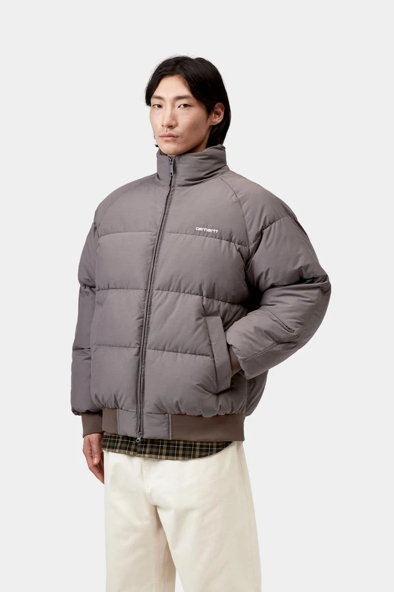 Carhartt WIP Herren-Nebraska-Jacke | Porphyr / Weiß