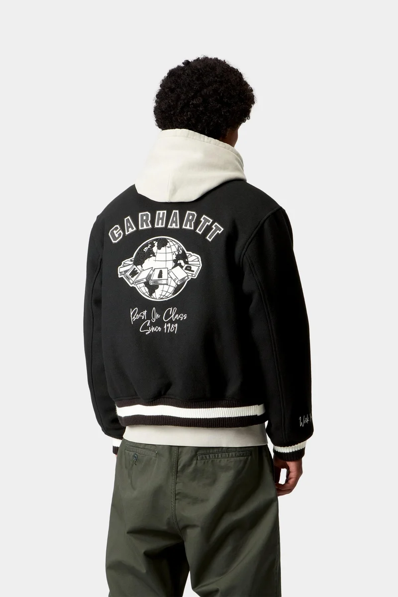 Carhartt WIP Herren-Collegejacke der Extraklasse | Schwarz