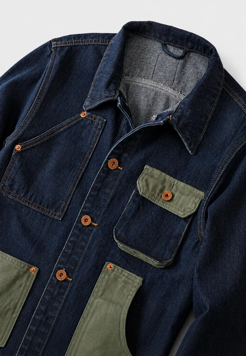Lässige Jeansjacke mit vielen Taschen – Kilyan