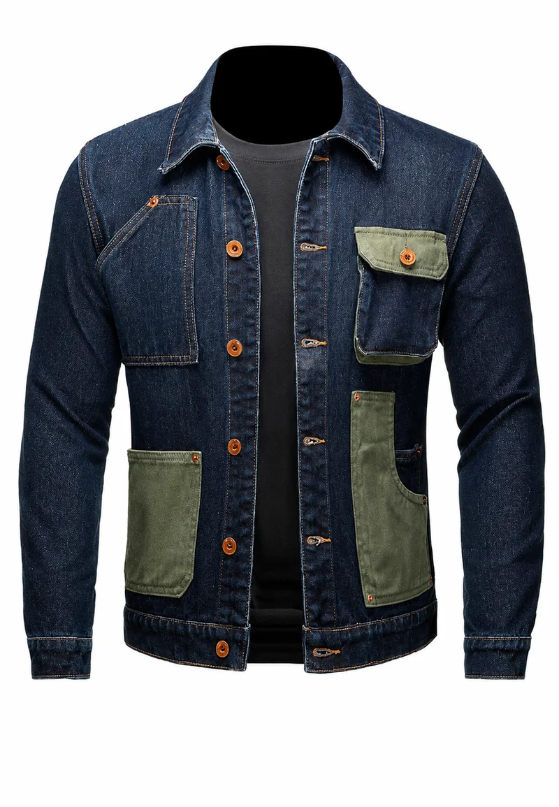 Lässige Jeansjacke mit vielen Taschen – Kilyan