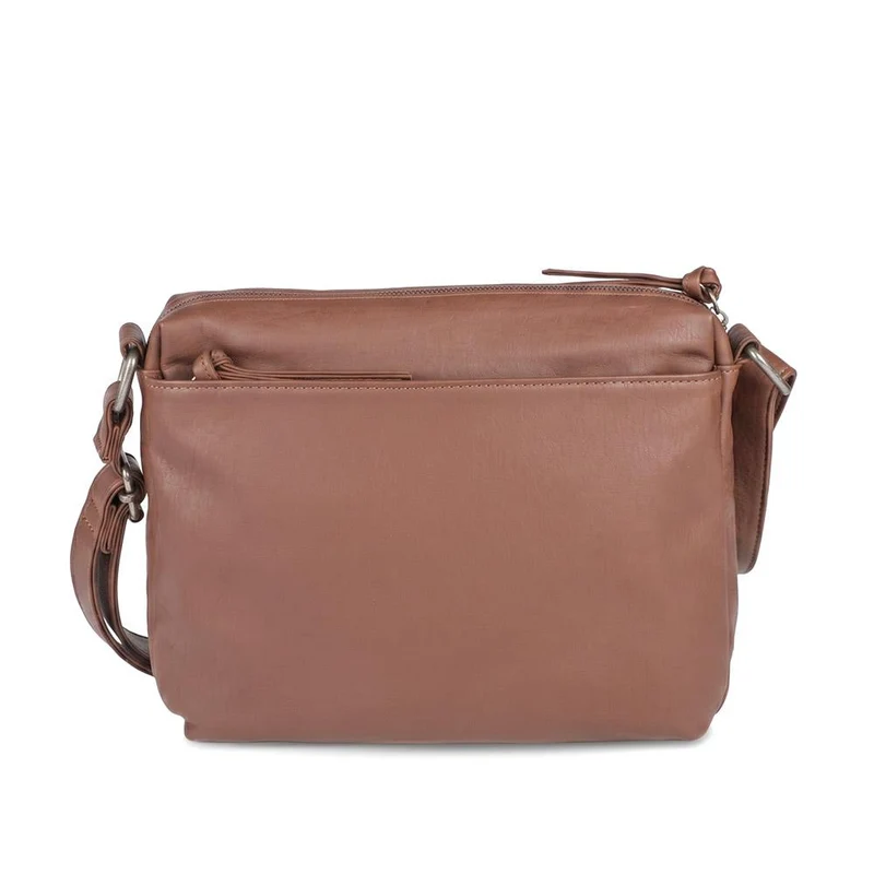 Durable Zipped Crossbody Bag - JEWN42001 / 328 418 - Brown Multi