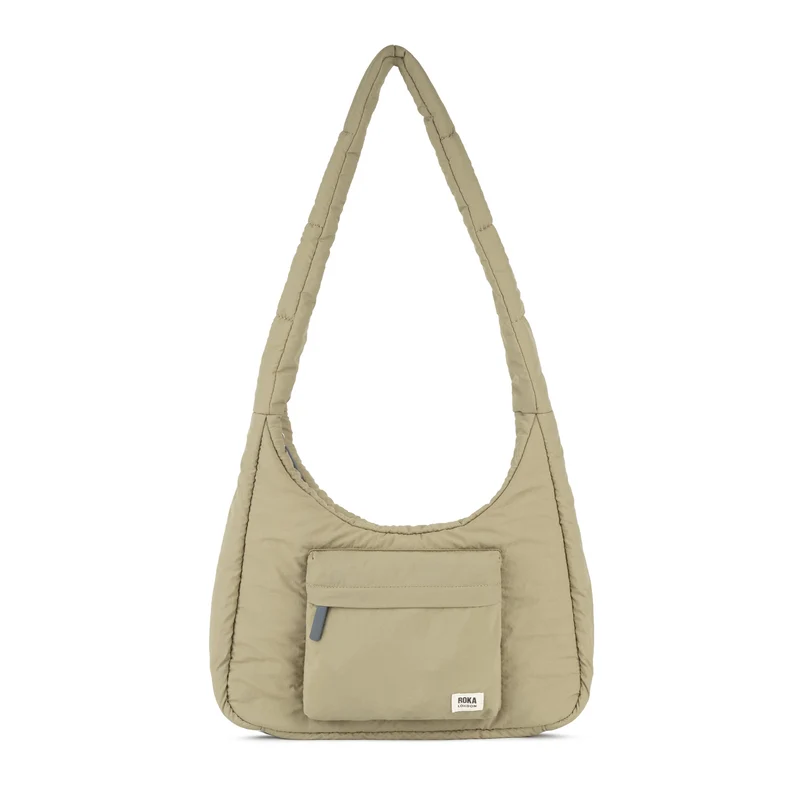 ROKA Belsize Taupe Medium Tasche aus recyceltem Taslon