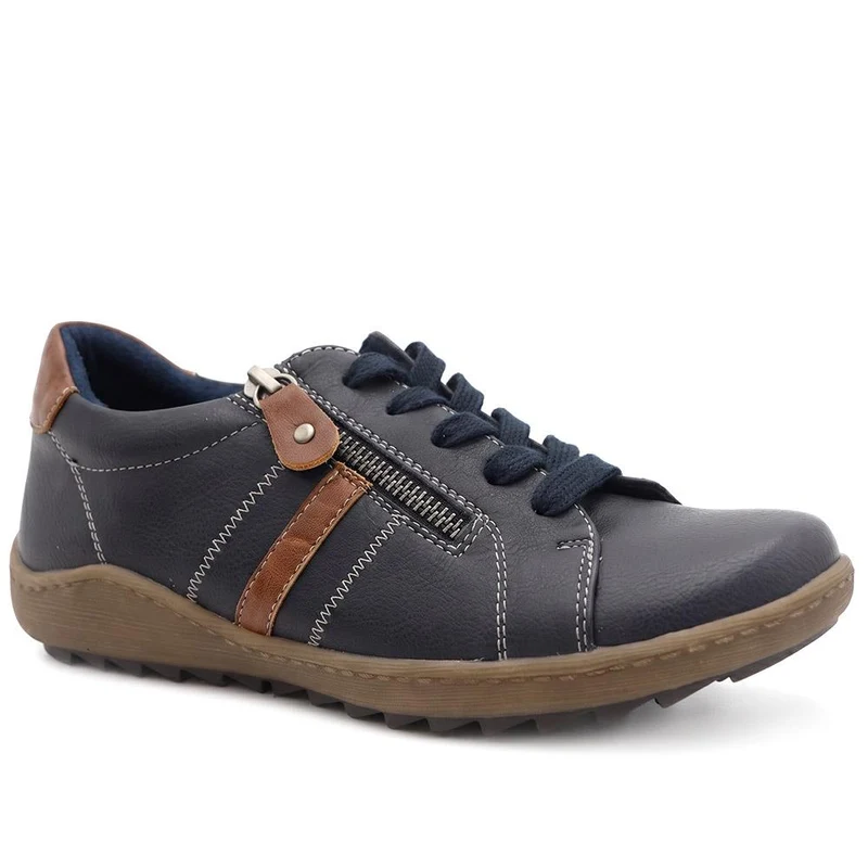 Casual Zip & Lace Fasten Shoes - WBINS44017 / 329 625
