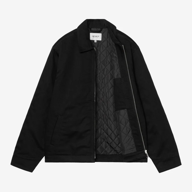 Carhartt WIP Herrenjacke mit Module-Schriftzug | Schwarz/Weiß