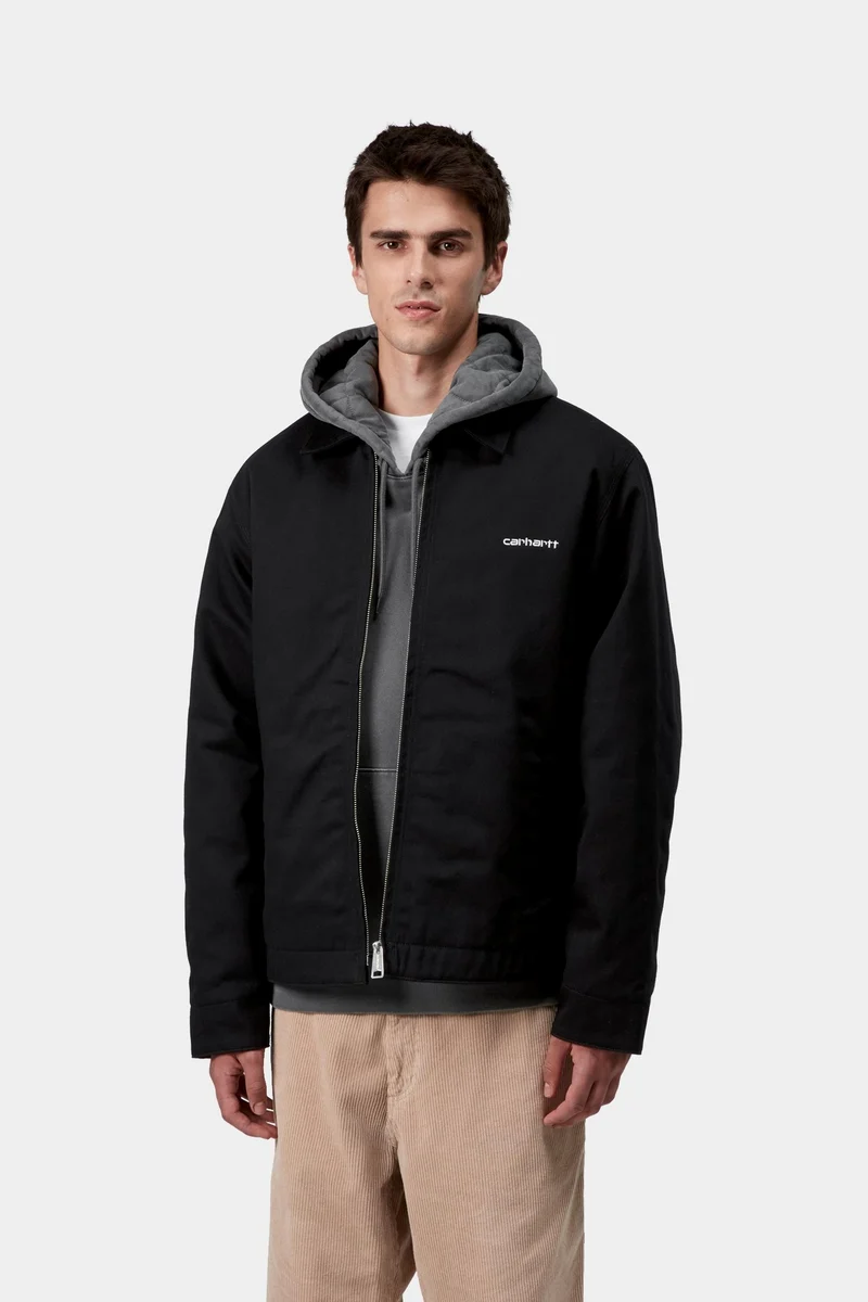 Carhartt WIP Herrenjacke mit Module-Schriftzug | Schwarz/Weiß