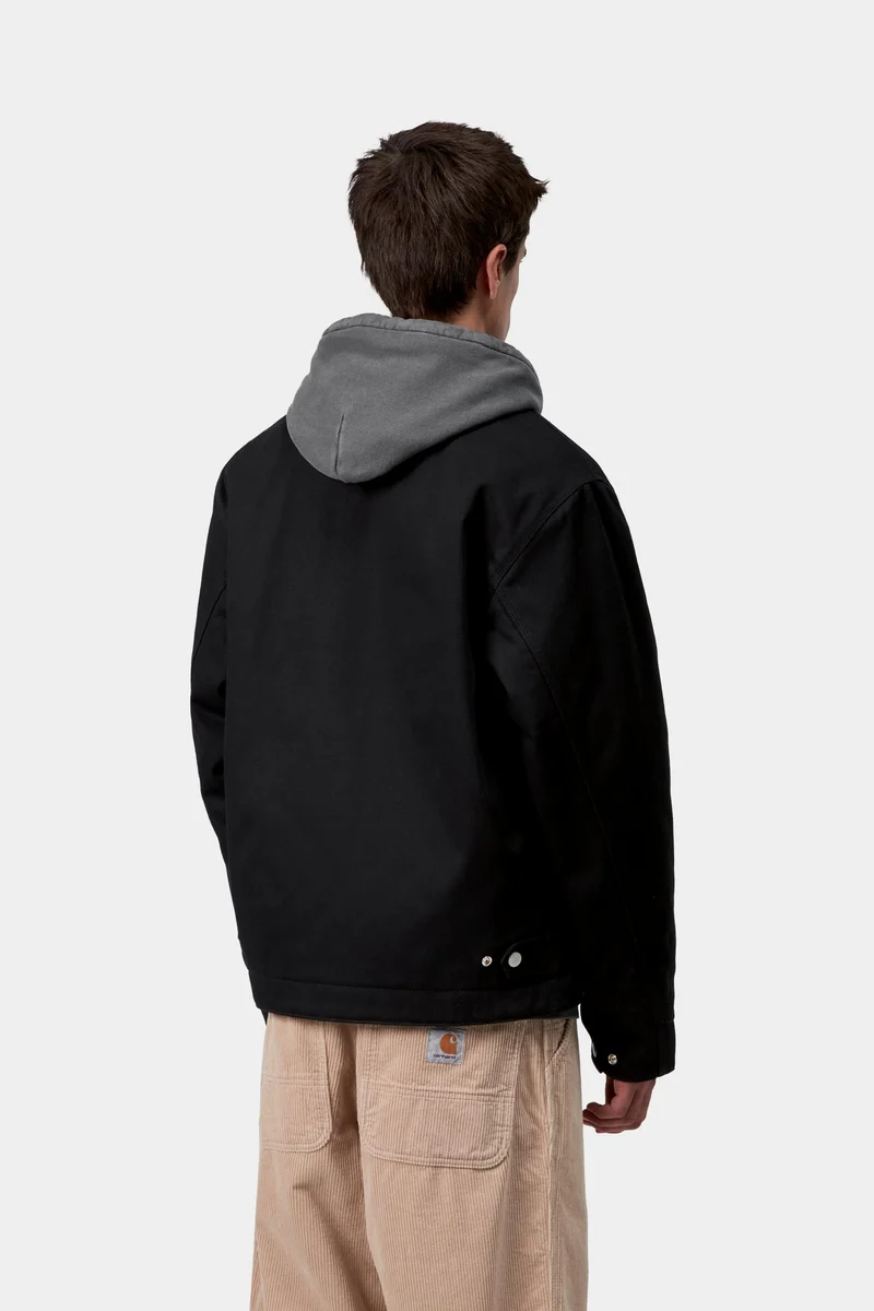 Carhartt WIP Herrenjacke mit Module-Schriftzug | Schwarz/Weiß