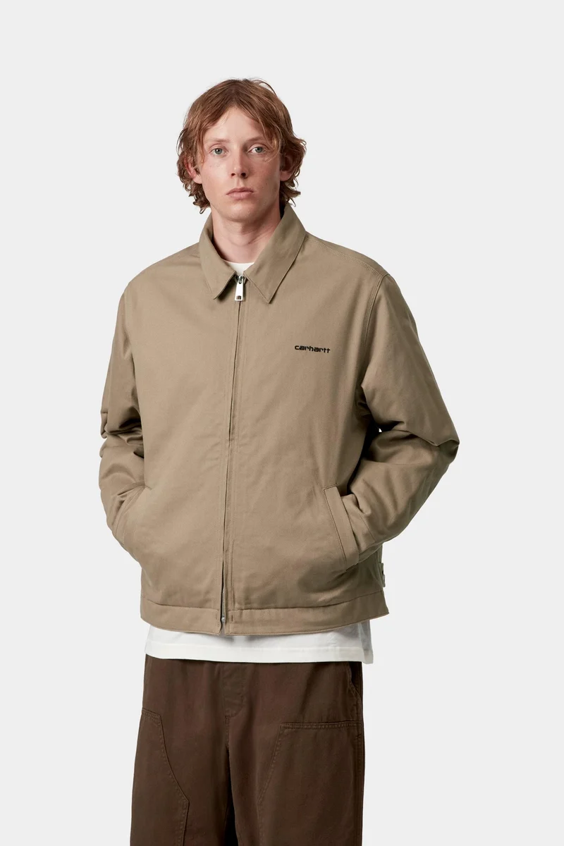 Carhartt WIP Herrenjacke „Module Script“ | Leder / Schwarz