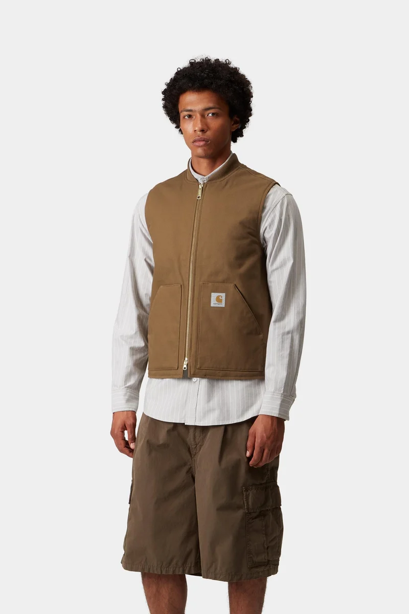 Carhartt WIP Klassische Herrenweste | Hamilton Braun, fest