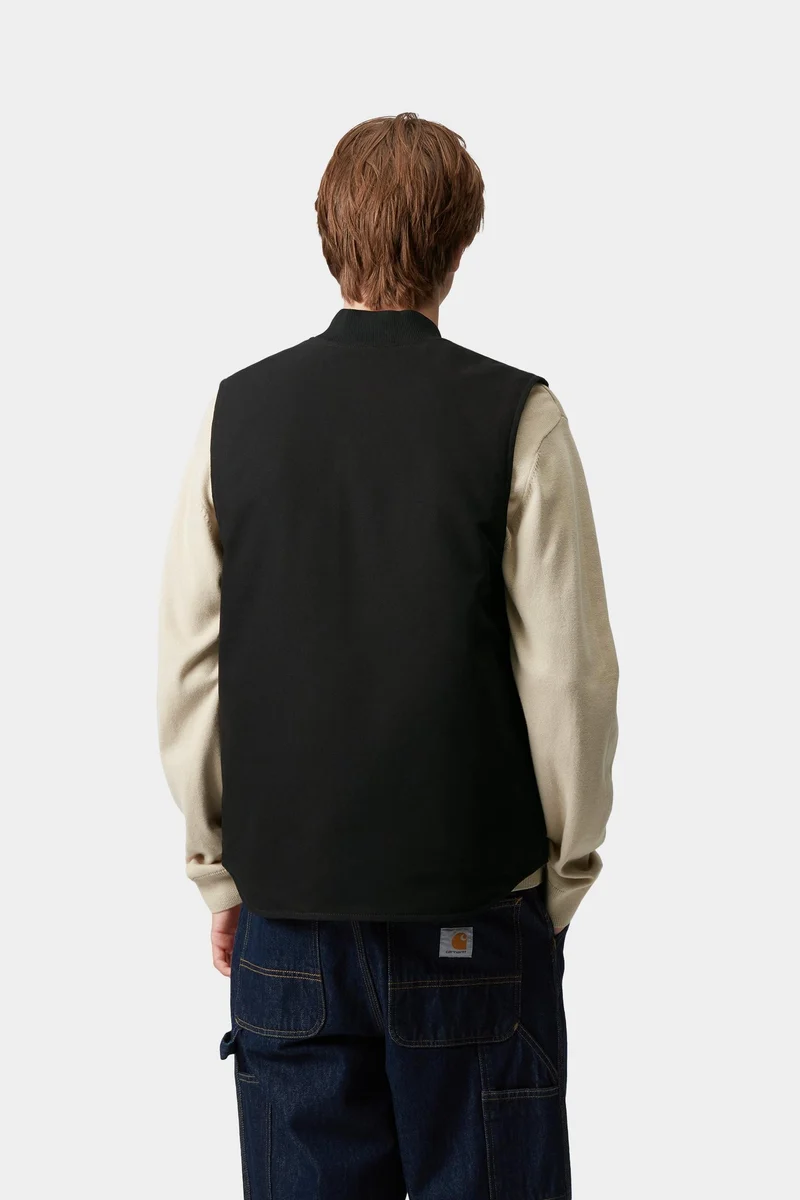 Carhartt WIP Klassische Herrenweste | Schwarz, robust