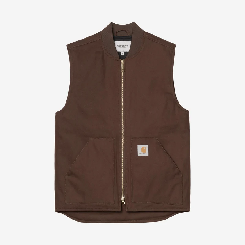 Carhartt WIP Klassische Herrenweste | Tabakfarben, fest