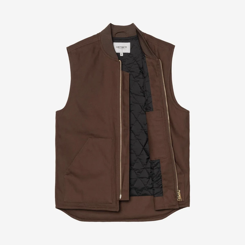 Carhartt WIP Klassische Herrenweste | Tabakfarben, fest