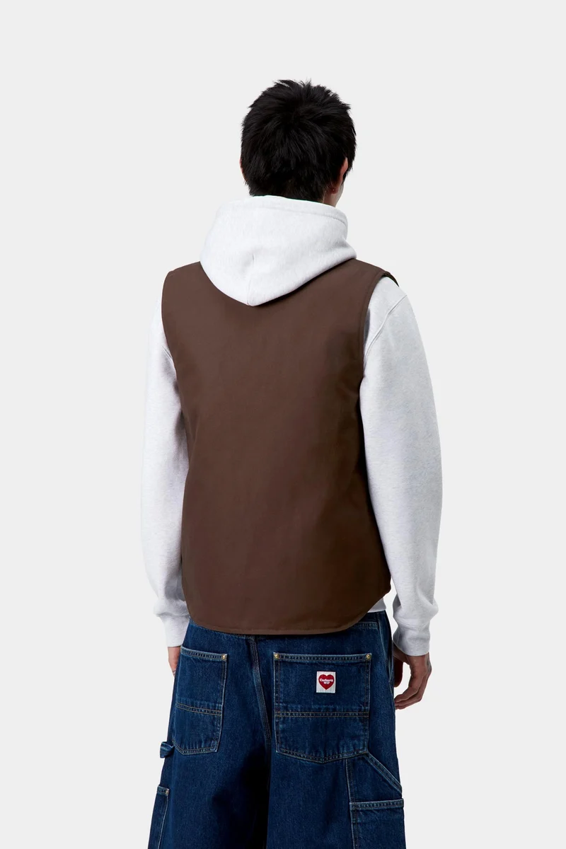 Carhartt WIP Klassische Herrenweste | Tabakfarben, fest
