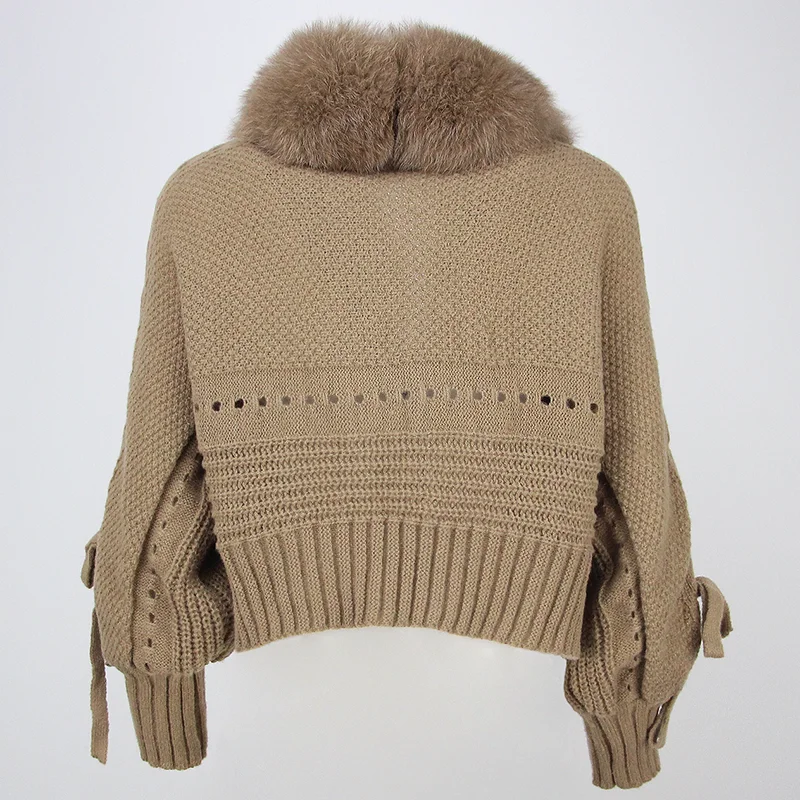 Lixx | Luxury Wintermantel für Damen mit echtem Fuchsfellkragen