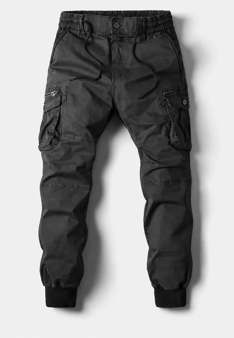 Herren-Jogginghose im Cargo-Stil mit mehreren Taschen und Reißverschluss – Nicolai