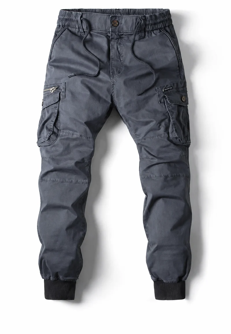Herren-Jogginghose im Cargo-Stil mit mehreren Taschen und Reißverschluss – Nicolai
