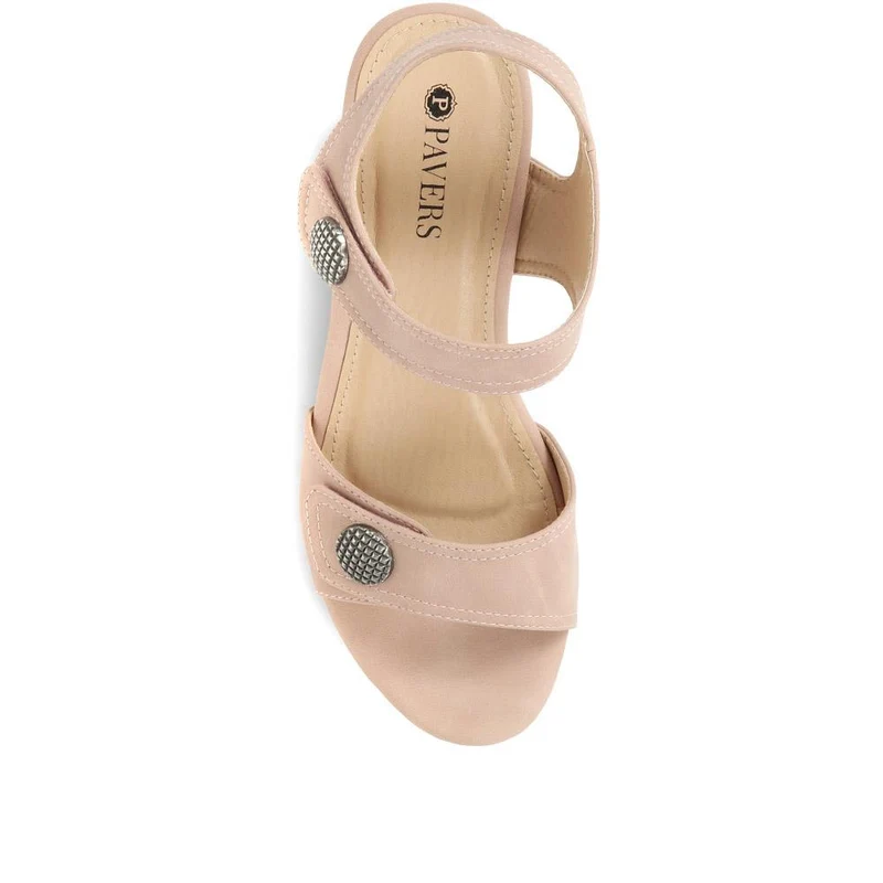 Strappy Heeled Sandals - BAIZH35053 / 321 470 - Blush