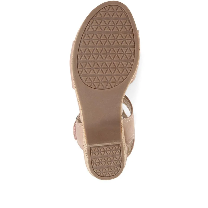 Strappy Heeled Sandals - BAIZH35053 / 321 470 - Blush