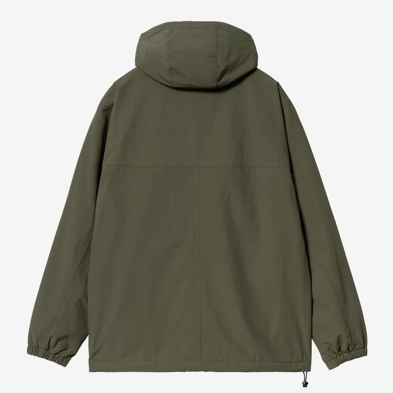 Carhartt WIP Herren-Windbreaker-Pullover-Winterjacke | Zypresse/Schwarz