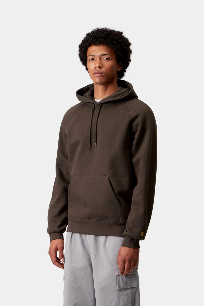 Carhartt WIP Chase Herren-Hoodie | Tabak/Gold