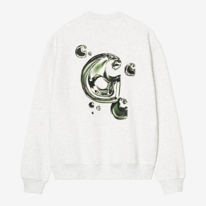 Carhartt WIP Herren-Sweatshirt Solar Chrome | Aschgrau meliert