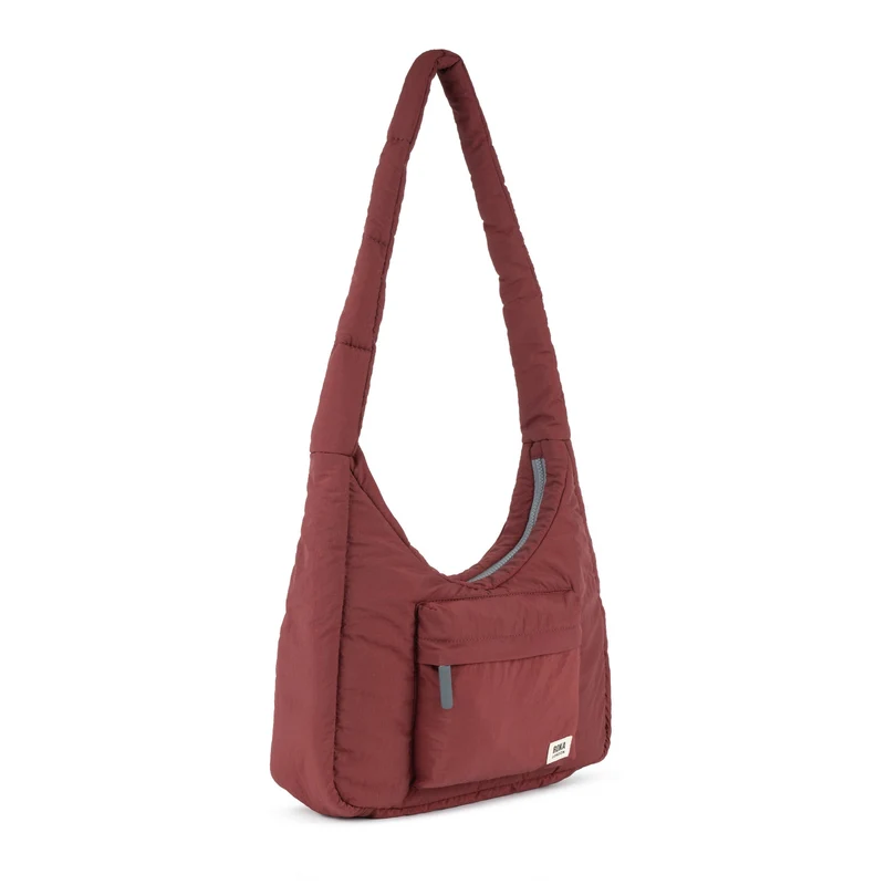 ROKA Belsize Bordeaux Medium Tasche aus recyceltem Taslon