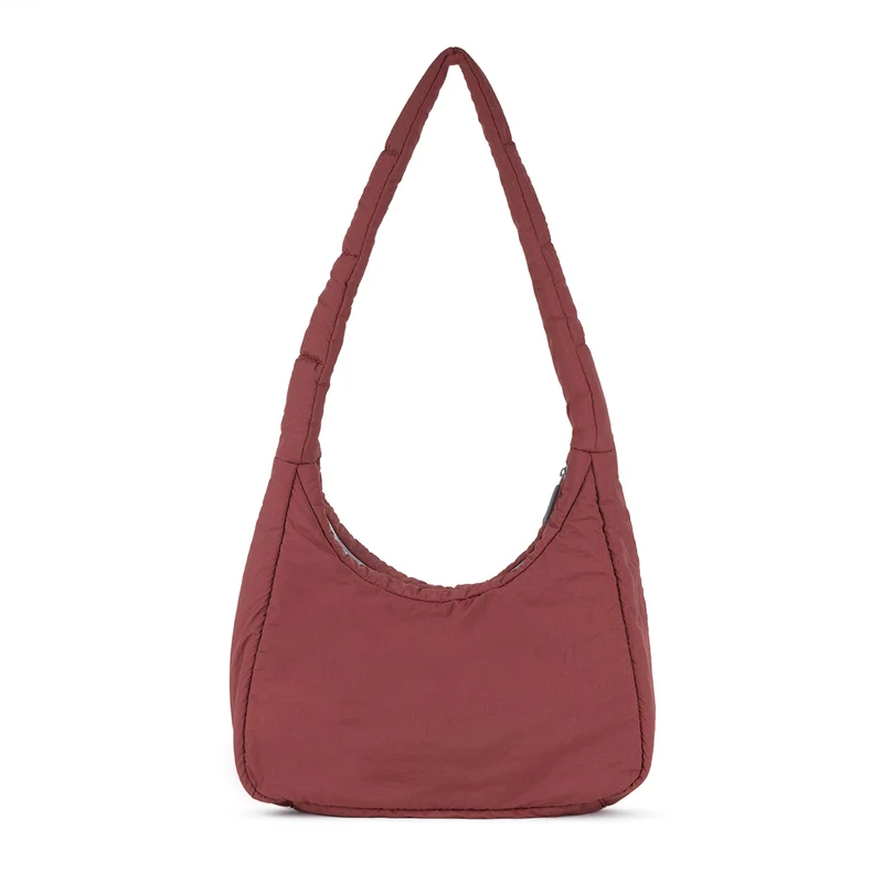ROKA Belsize Bordeaux Medium Tasche aus recyceltem Taslon