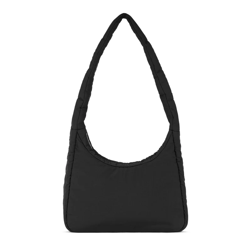 ROKA Belsize Schwarze, mittelgroße Tasche aus recyceltem Taslon