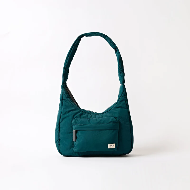ROKA Belsize Teal Kleine Tasche aus recyceltem Taslon