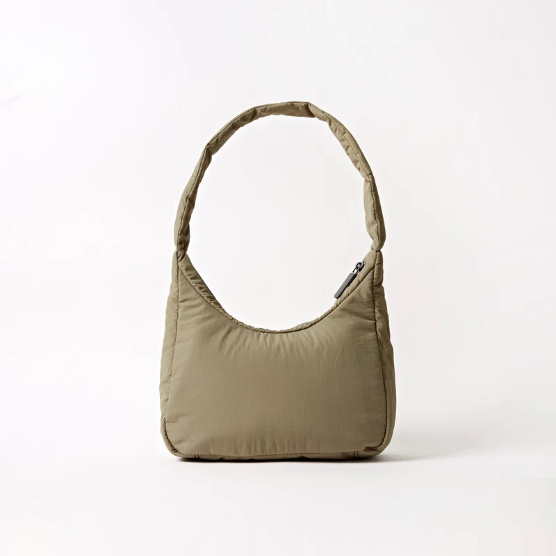 ROKA Belsize Taupe Kleine Tasche aus recyceltem Taslon