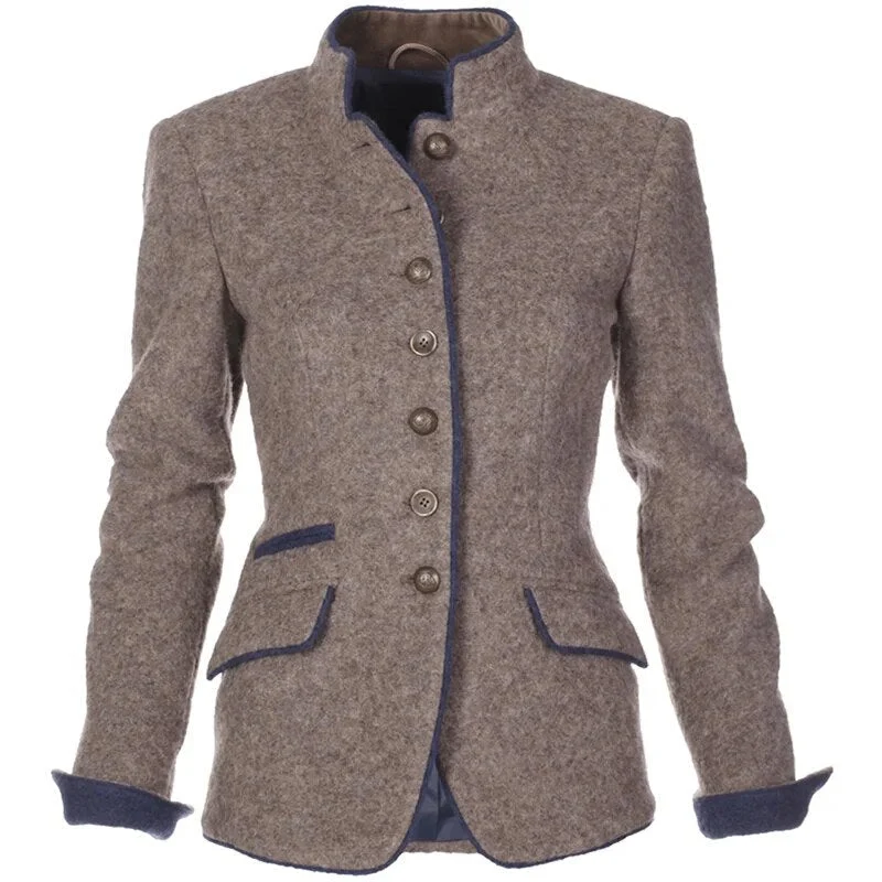 Urielle | Elegante Gestrickte Blazer mit Statement-Futter